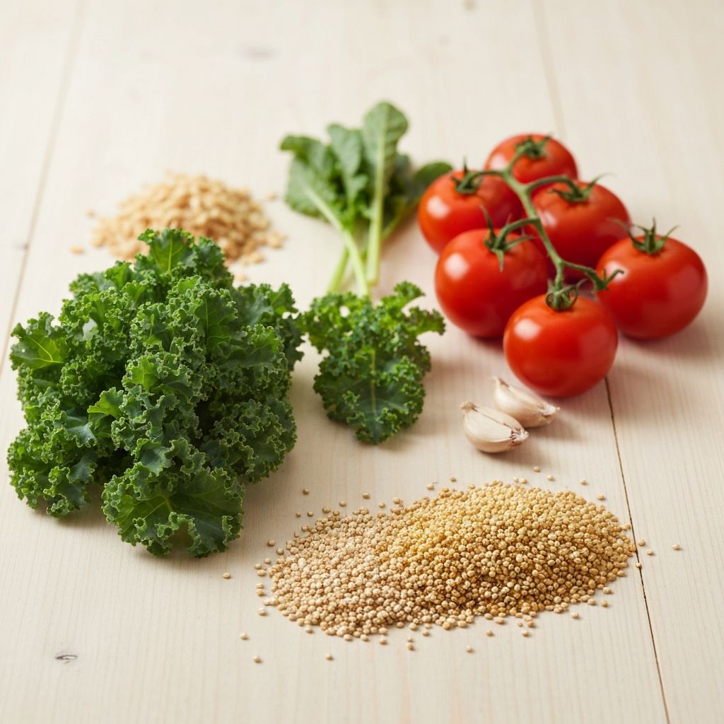 Gemüse und Getreide